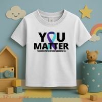 You Matter Suicide Prevention Awareness Ribbon Toddler T-Shirt thumb 3