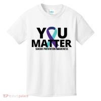 You Matter Suicide Prevention Awareness Ribbon Kids T-Shirt thumb 0