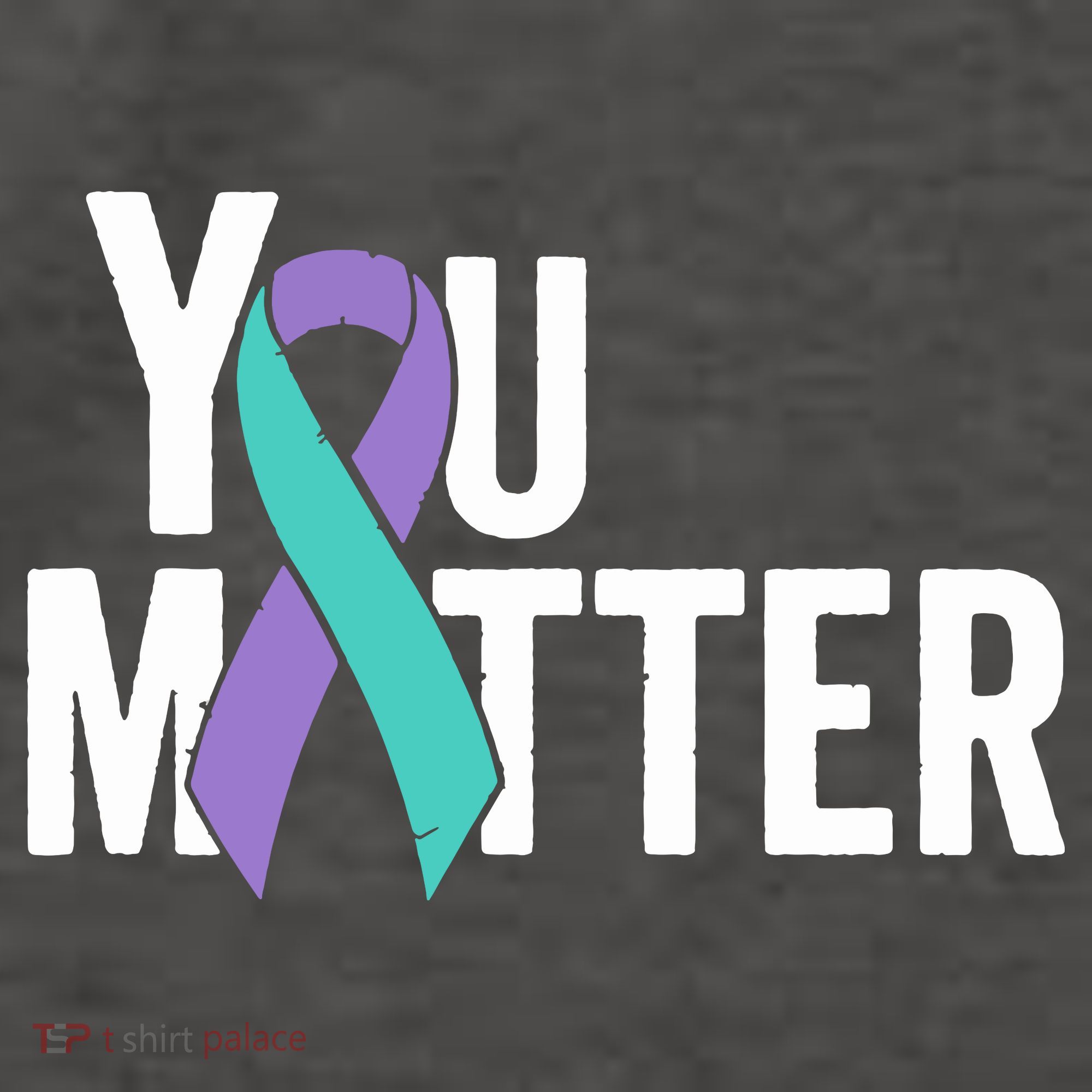 You Matter Suicide Prevention Teal Purple Awareness Ribbon Hoodie