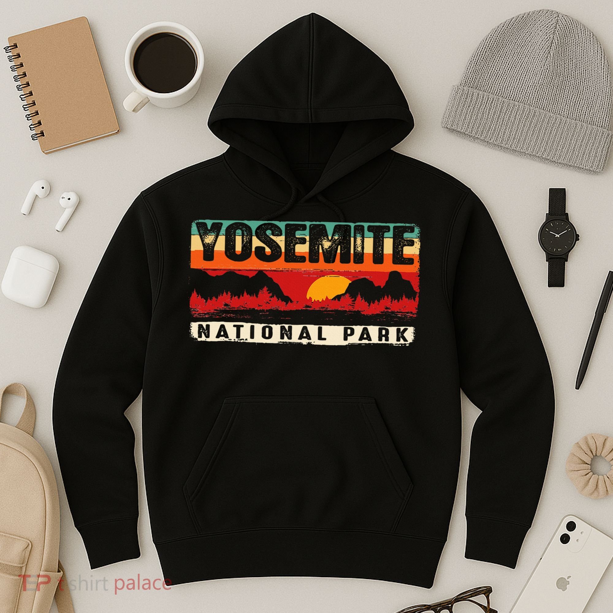 Yosemite Mountain Sunset Yosemite National Park Hoodie