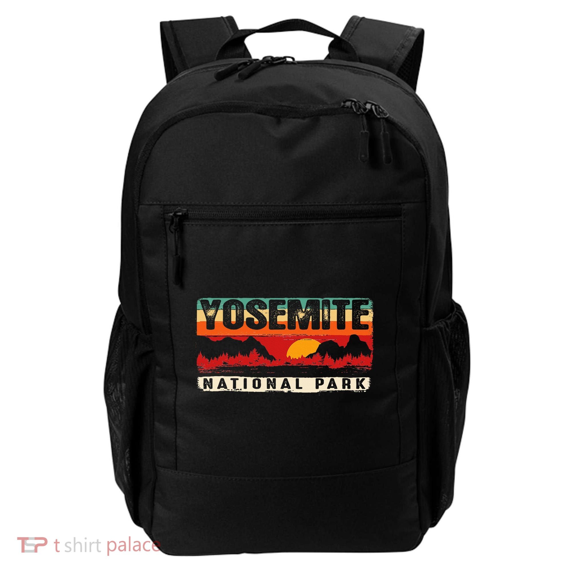 Yosemite Mountain Sunset Yosemite National Park Backpack