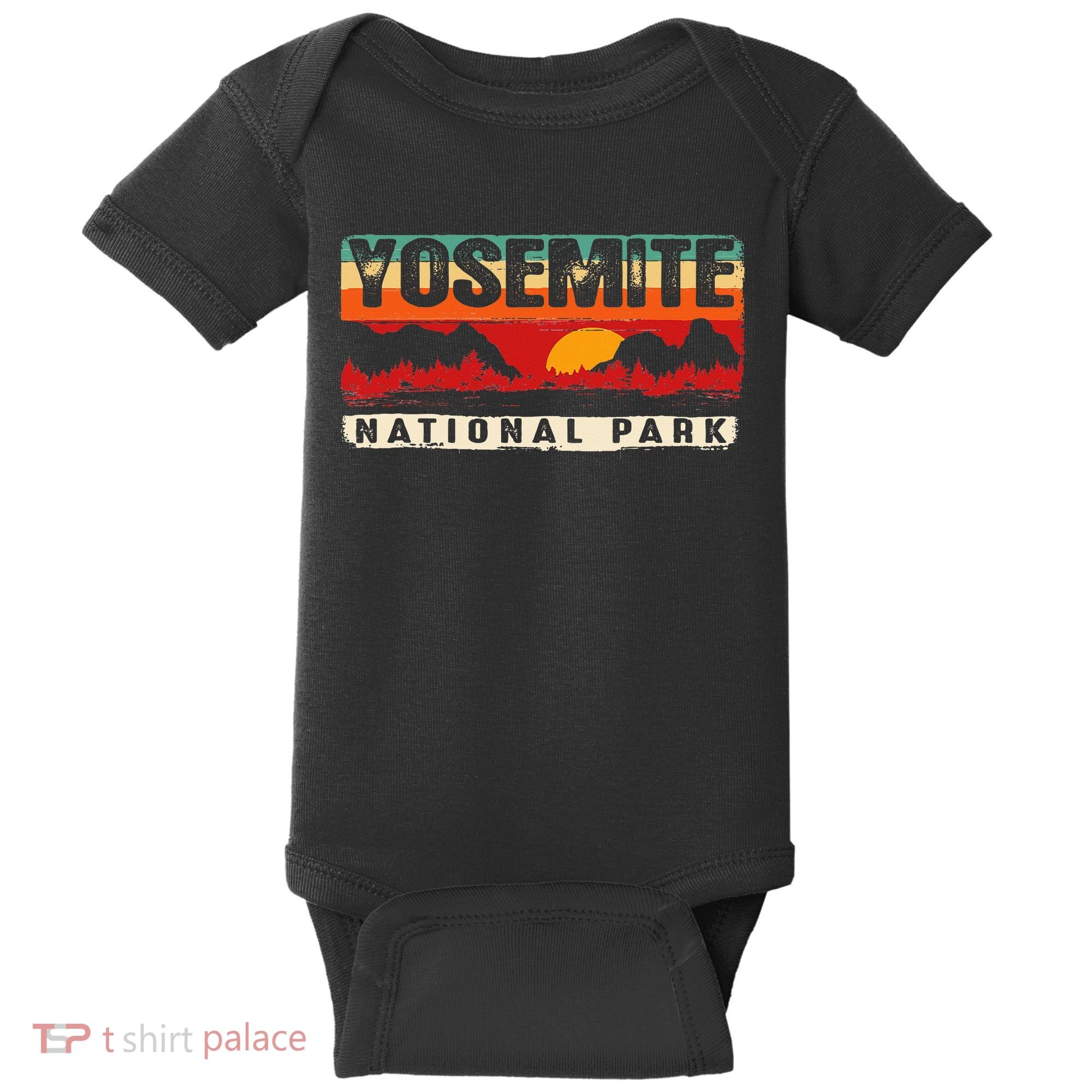 Yosemite Mountain Sunset Yosemite National Park Baby Bodysuit