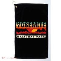 Yosemite Mountain Sunset Yosemite National Park Golf Towel thumb 0