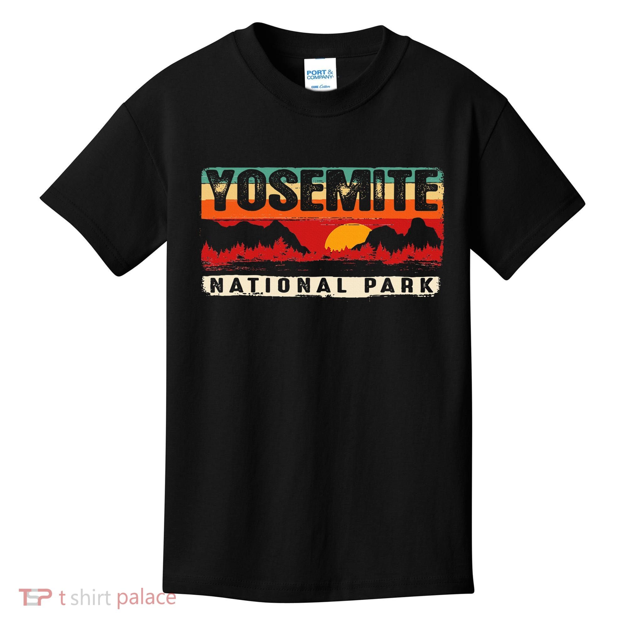 Yosemite Mountain Sunset Yosemite National Park Kids T-Shirt