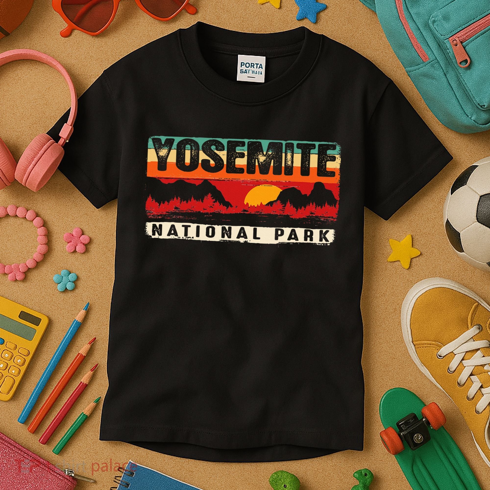 Yosemite Mountain Sunset Yosemite National Park Kids T-Shirt