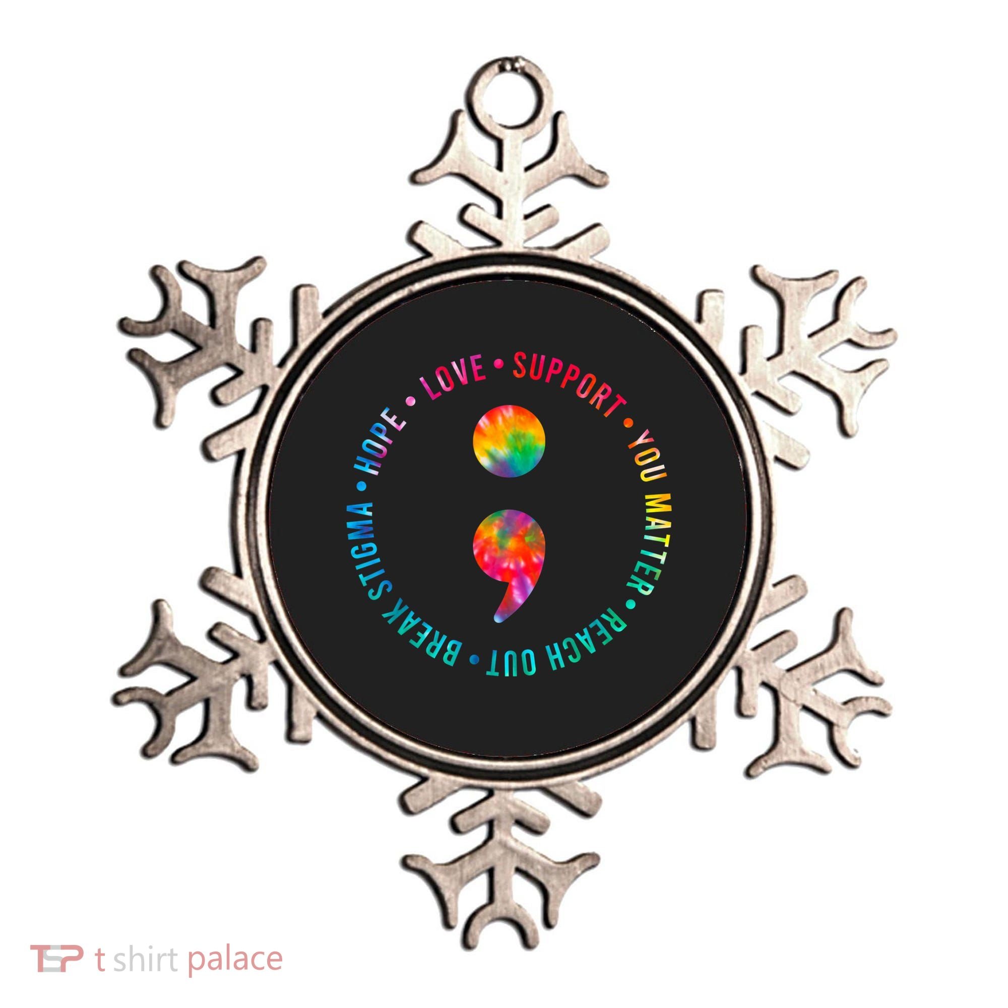 You Matter Semicolon Suicide Prevention Awareness Ornament
