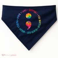 You Matter Semicolon Suicide Prevention Awareness USA-Made Doggie Bandana thumb 0