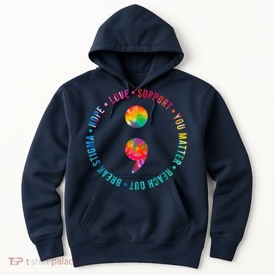 You Matter Semicolon Suicide Prevention Awareness Hoodie