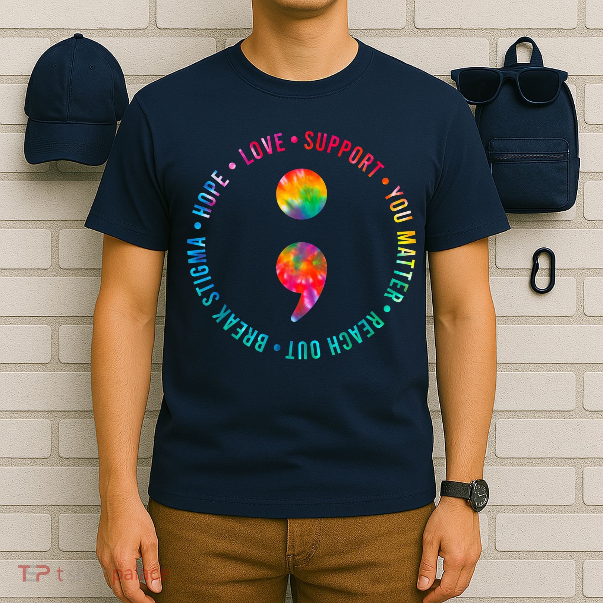 You Matter Semicolon Suicide Prevention Awareness T-Shirt