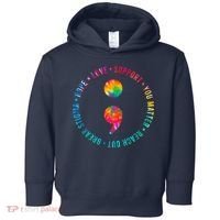 You Matter Semicolon Suicide Prevention Awareness Toddler Hoodie thumb 0