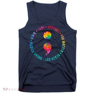 You Matter Semicolon Suicide Prevention Awareness Tank Top
