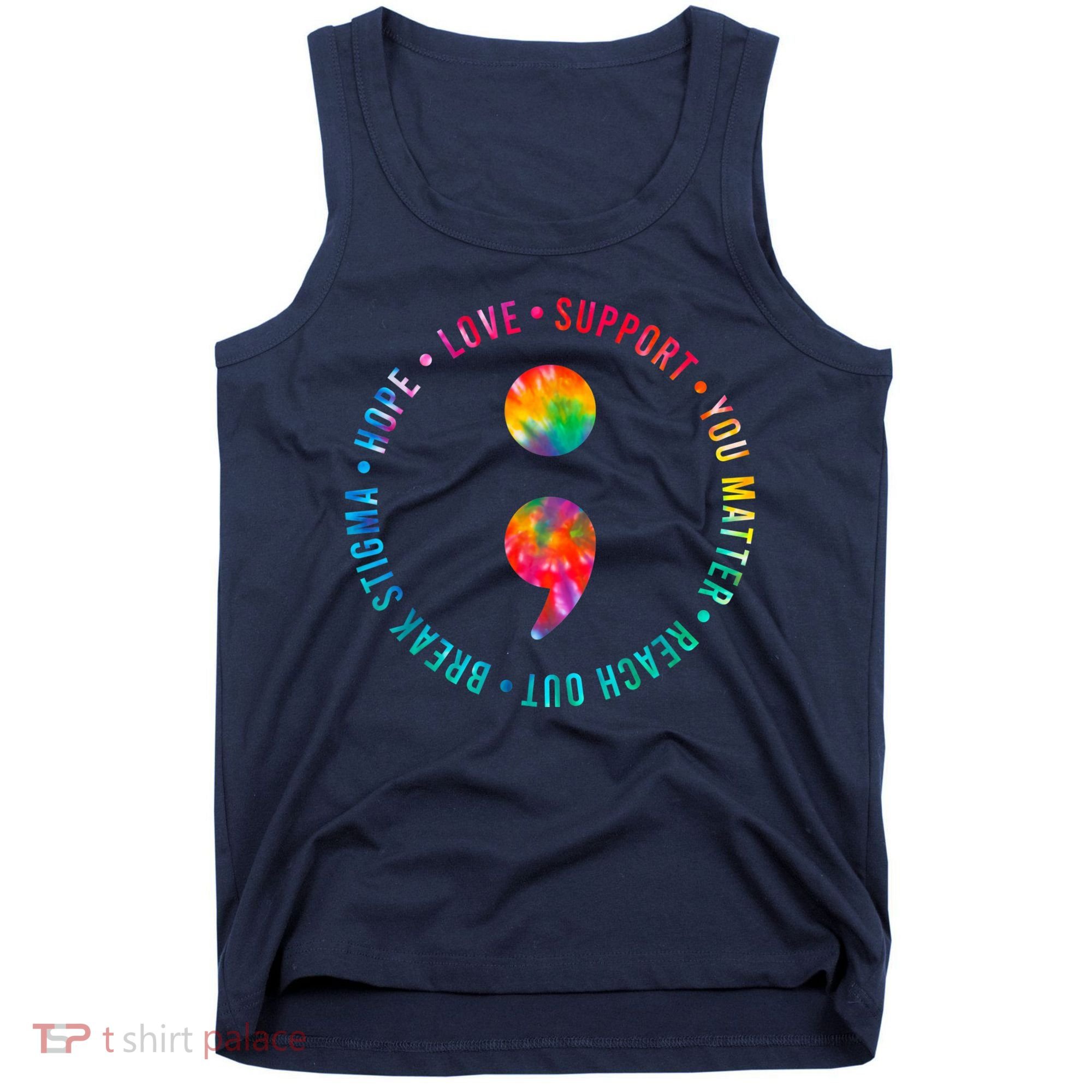 You Matter Semicolon Suicide Prevention Awareness Tank Top