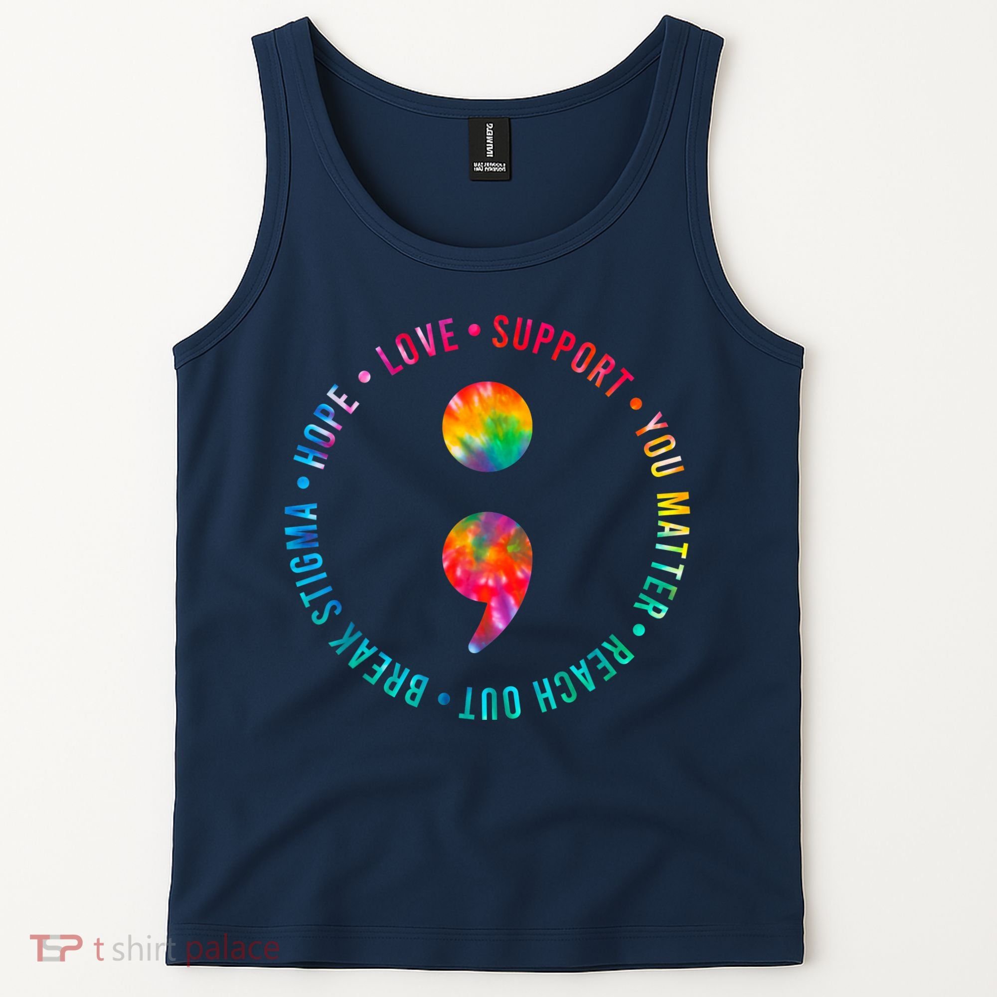 You Matter Semicolon Suicide Prevention Awareness Tank Top