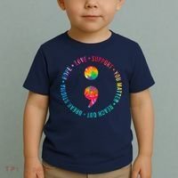You Matter Semicolon Suicide Prevention Awareness Toddler T-Shirt thumb 2