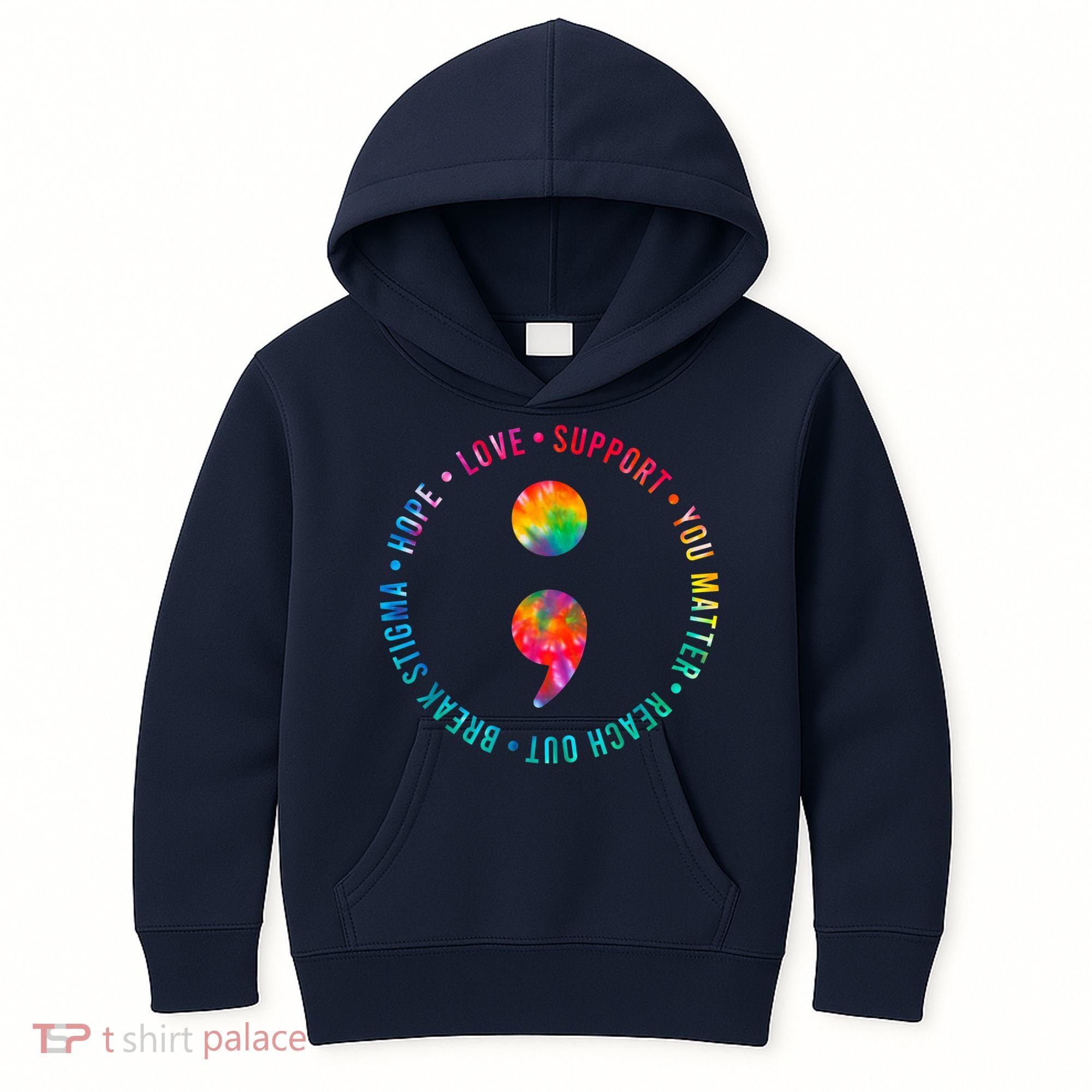 You Matter Semicolon Suicide Prevention Awareness Kids Hoodie