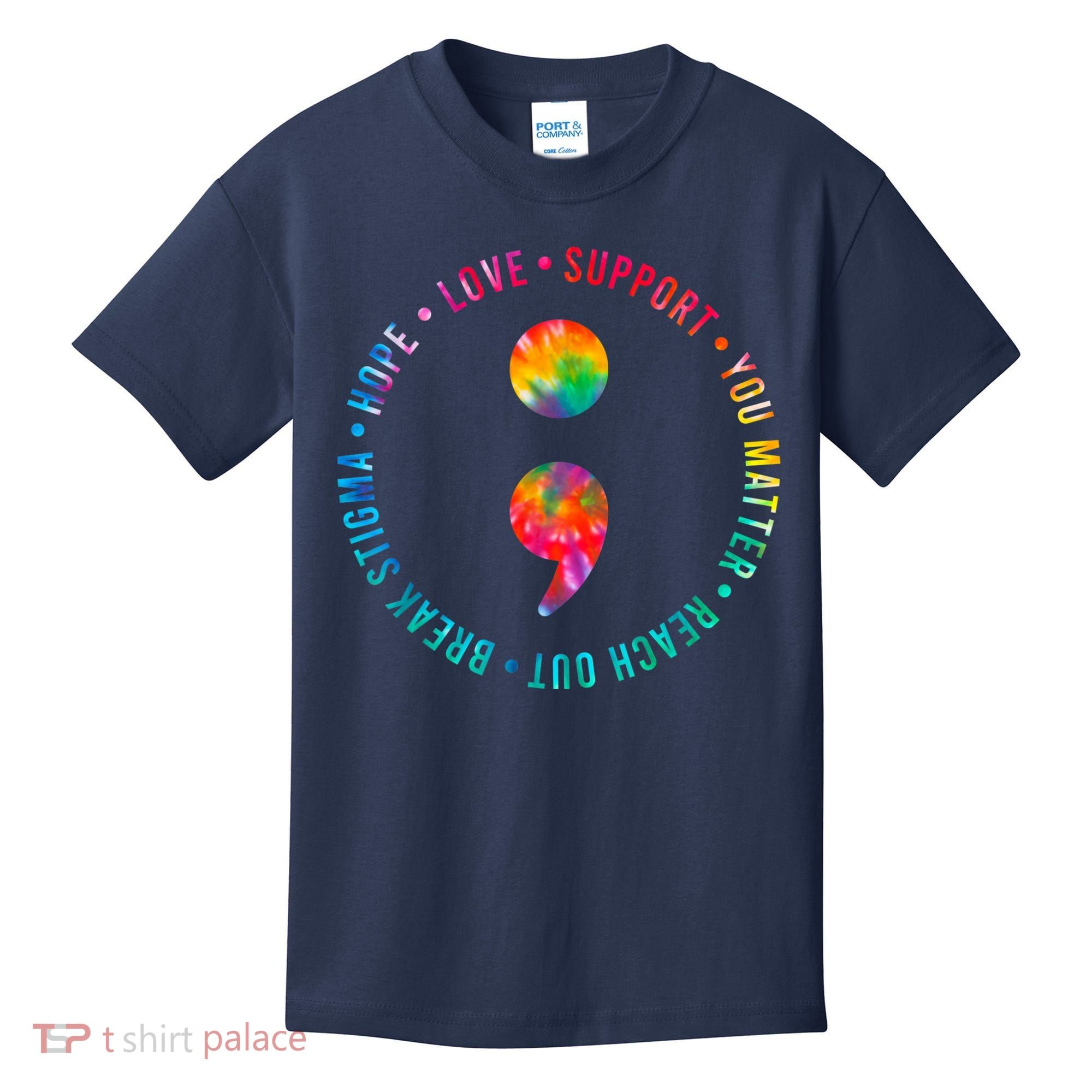 You Matter Semicolon Suicide Prevention Awareness Kids T-Shirt