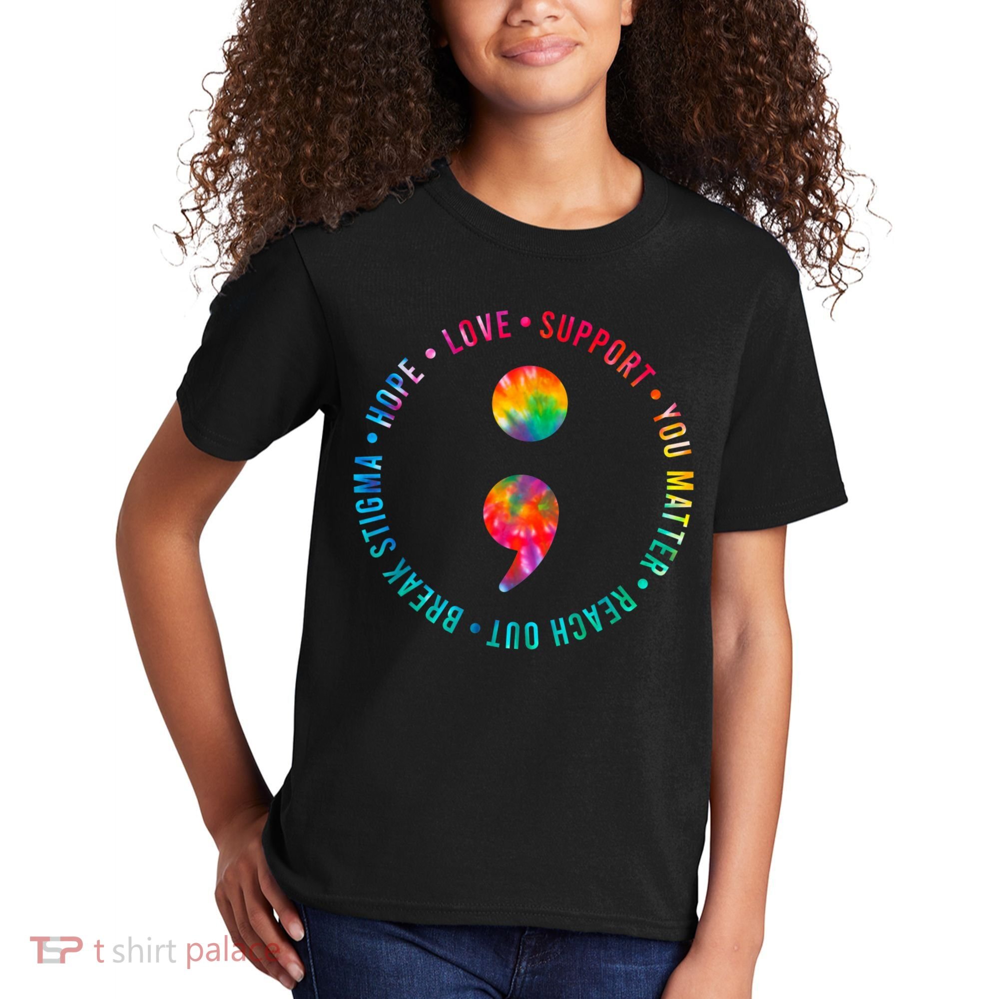 You Matter Semicolon Suicide Prevention Awareness Kids T-Shirt