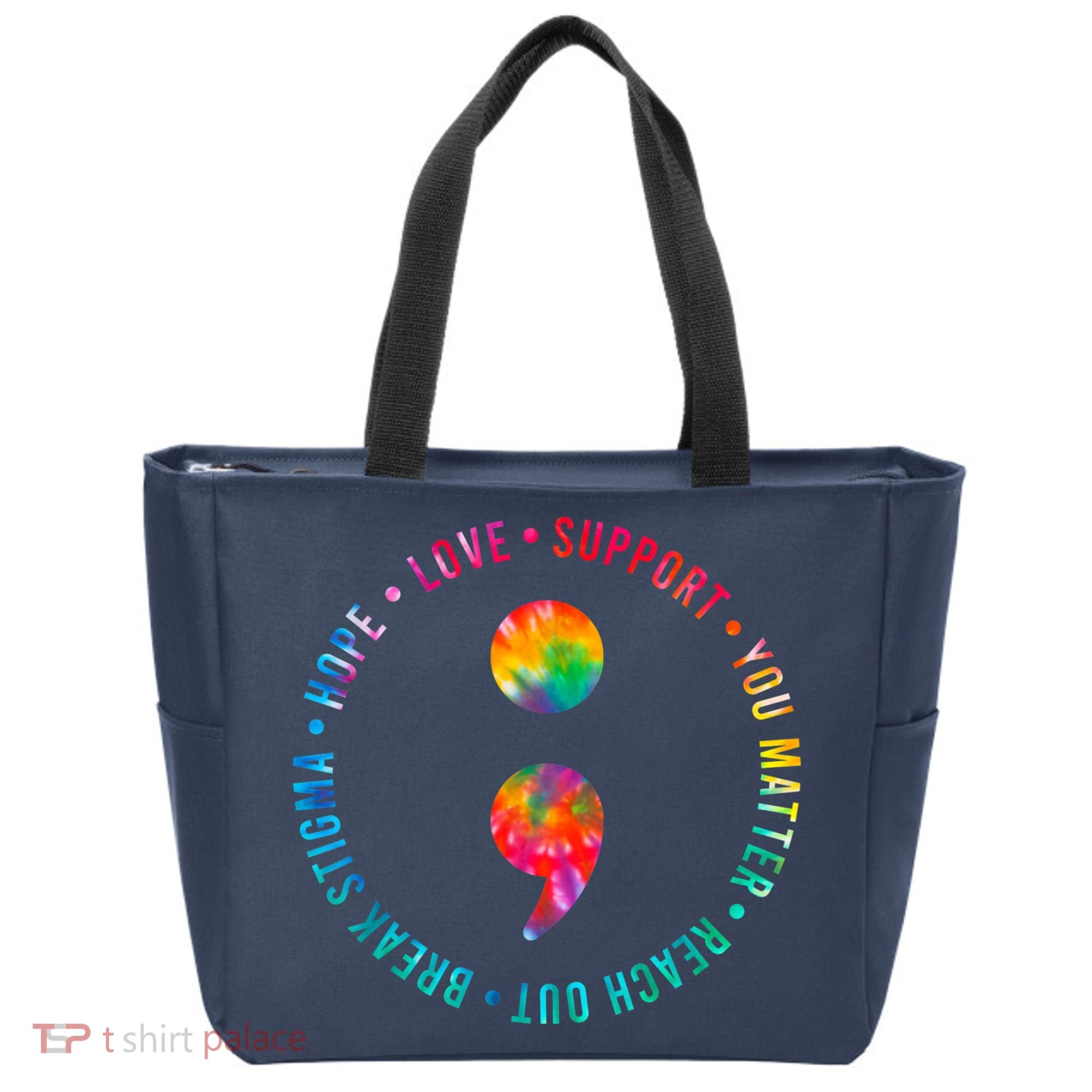 You Matter Semicolon Suicide Prevention Awareness Tote Bag