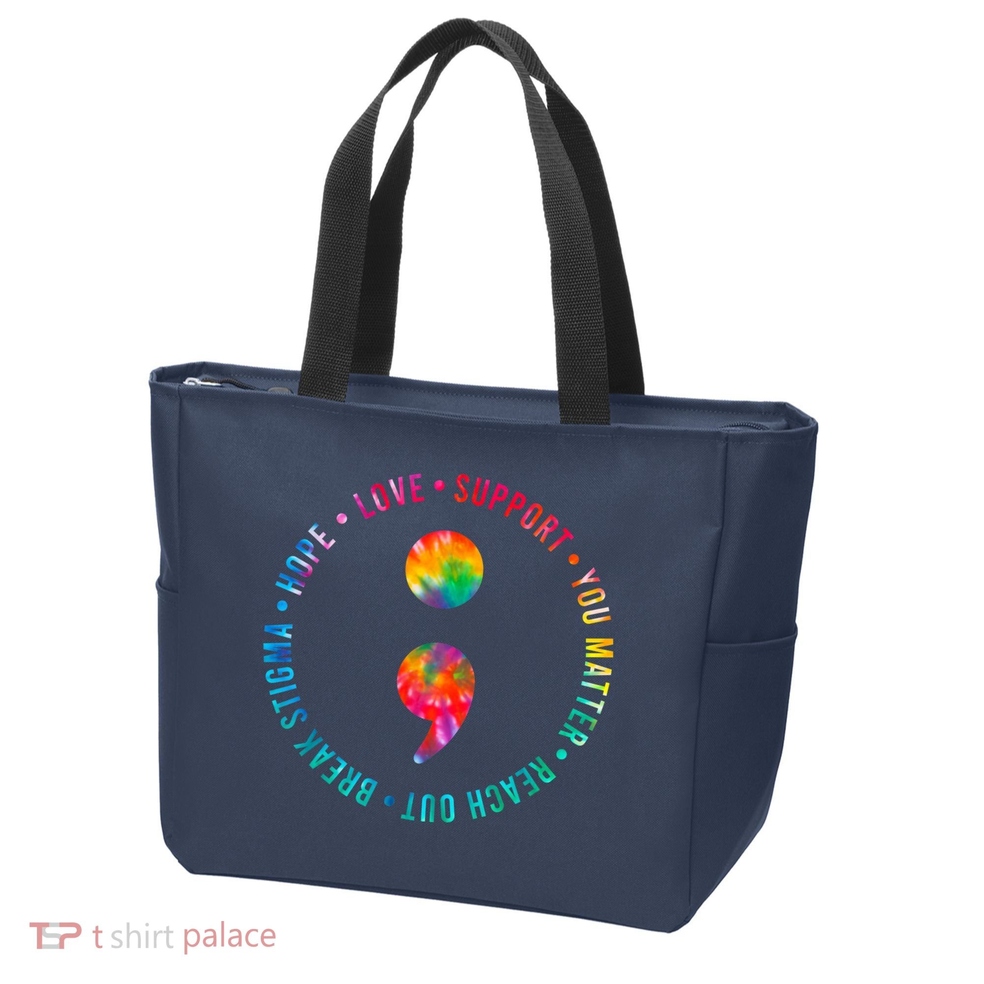 You Matter Semicolon Suicide Prevention Awareness Tote Bag