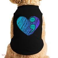 You Matter Semi Colon Heart Suicide Awareness Prevention Doggie Tank thumb 0