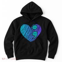 You Matter Semi Colon Heart Suicide Awareness Prevention Hoodie thumb 0