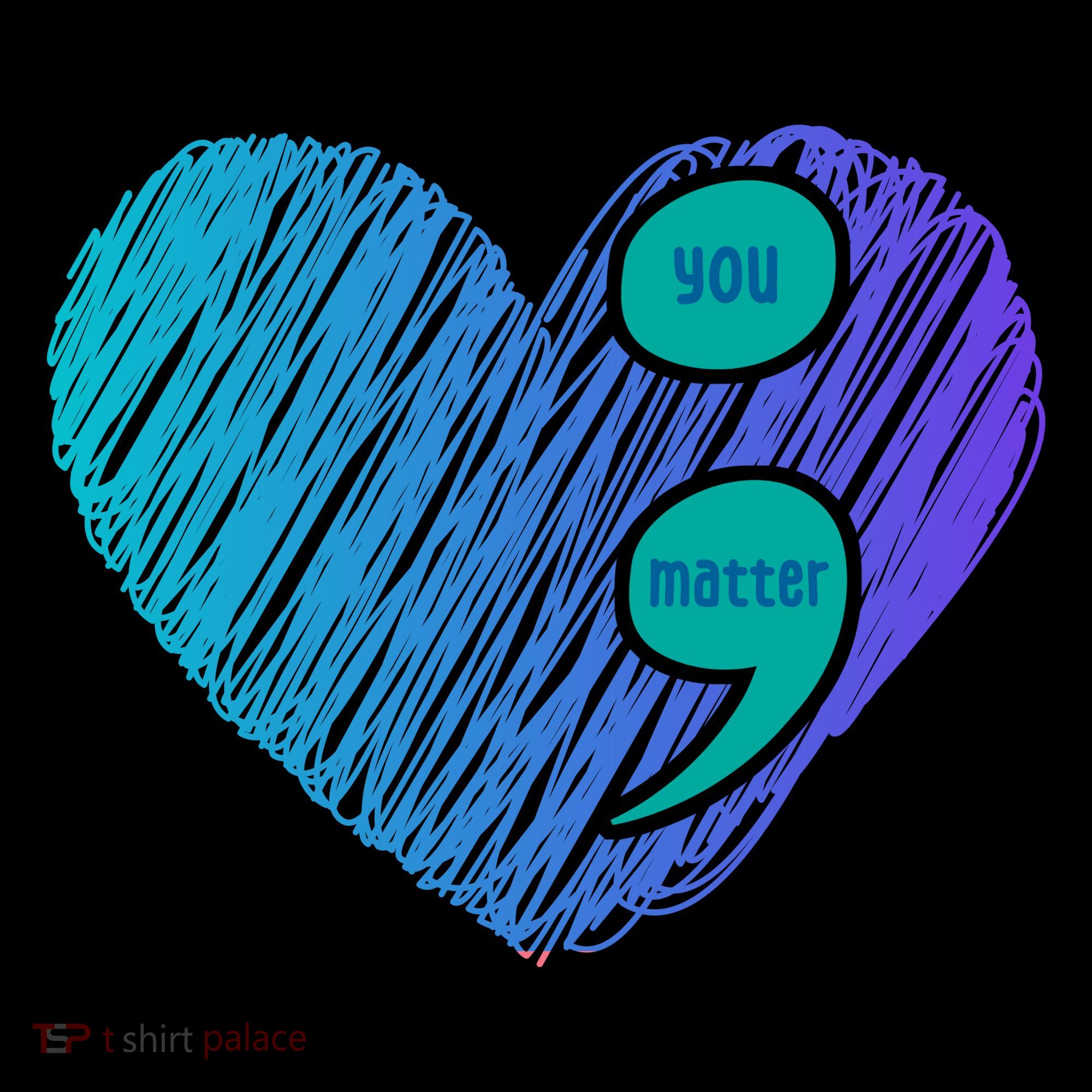 You Matter Semi Colon Heart Suicide Awareness Prevention Coffee Mug