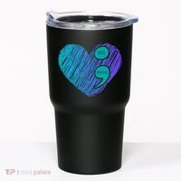 You Matter Semi Colon Heart Suicide Awareness Prevention Tumbler thumb 0