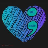 You Matter Semi Colon Heart Suicide Awareness Prevention Mousepad thumb 1