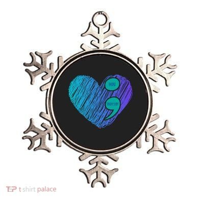 You Matter Semi Colon Heart Suicide Awareness Prevention Ornament