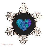 You Matter Semi Colon Heart Suicide Awareness Prevention Ornament thumb 0
