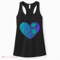 You Matter Semi Colon Heart Suicide Awareness Prevention Women's Tank Top thumb 0