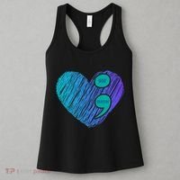You Matter Semi Colon Heart Suicide Awareness Prevention Women's Tank Top thumb 3