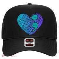 You Matter Semi Colon Heart Suicide Awareness Prevention Hat thumb 0
