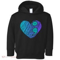 You Matter Semi Colon Heart Suicide Awareness Prevention Toddler Hoodie thumb 0