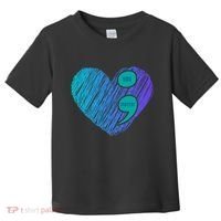 You Matter Semi Colon Heart Suicide Awareness Prevention Toddler T-Shirt thumb 0