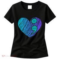 You Matter Semi Colon Heart Suicide Awareness Prevention Women's T-Shirt thumb 0