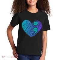 You Matter Semi Colon Heart Suicide Awareness Prevention Kids T-Shirt thumb 2