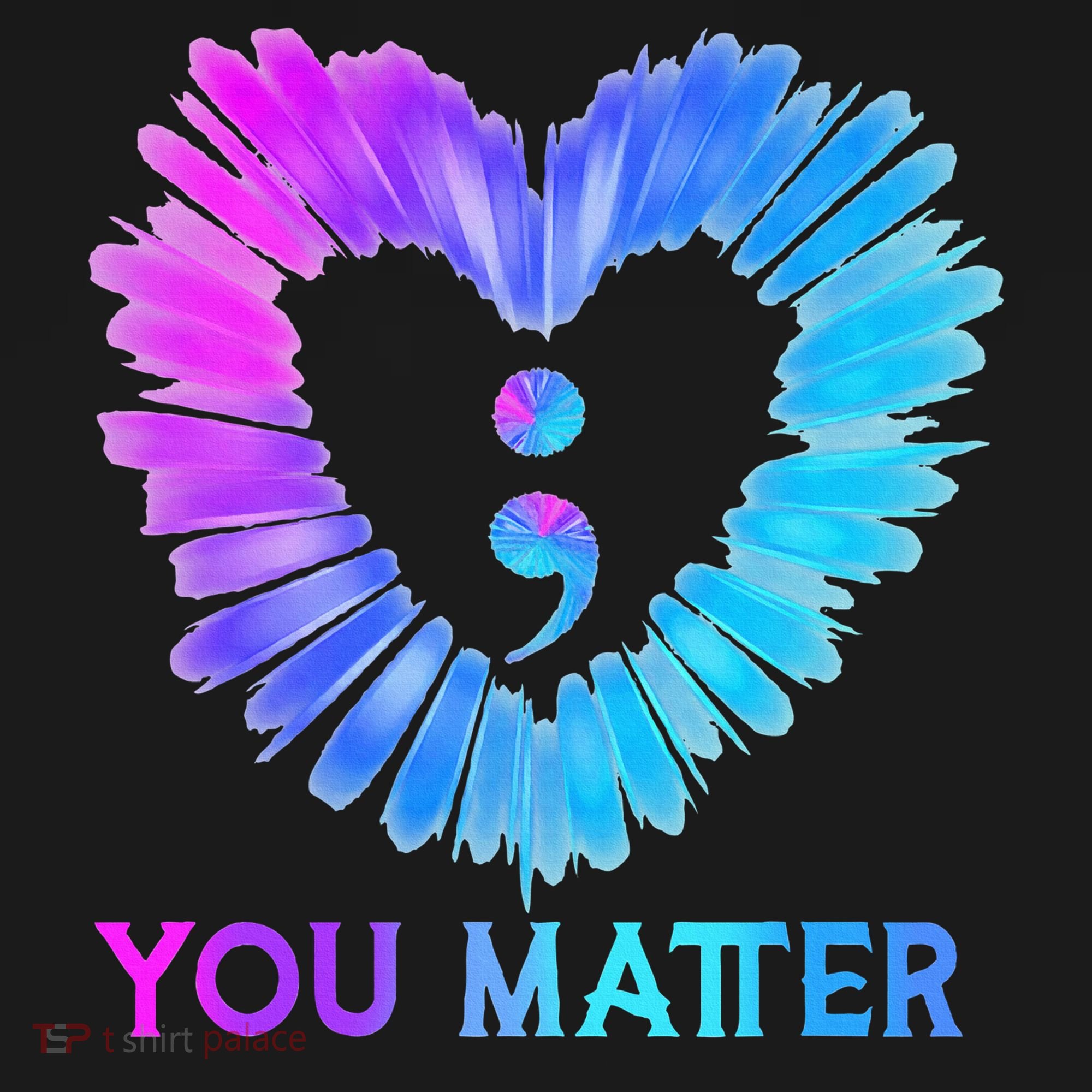 You Matter Suicide Prevention Awareness Teal Purple Heart Sweatshirt