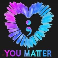You Matter Suicide Prevention Awareness Teal Purple Heart T-Shirt thumb 7