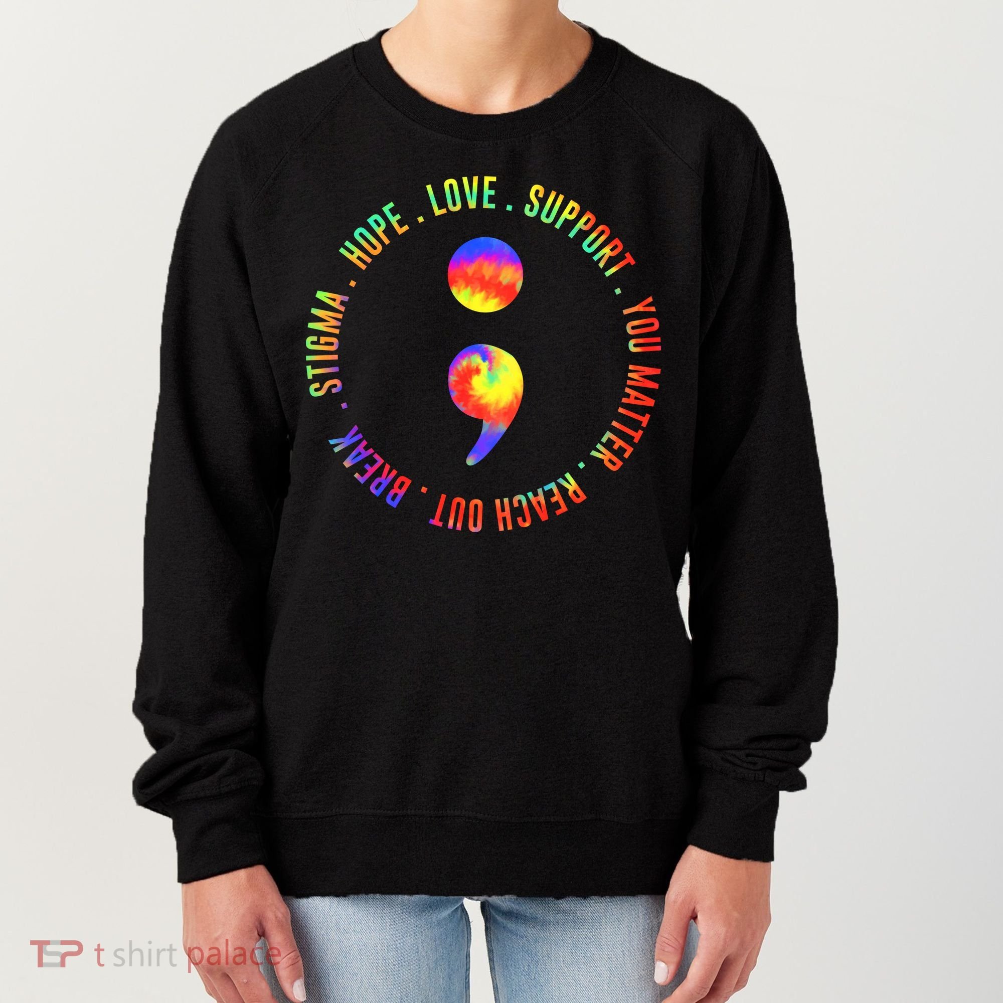 You Matter Semicolon Suicide Prevention Awareness Women's Sweatshirt