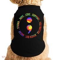You Matter Semicolon Suicide Prevention Awareness Doggie Tank thumb 0