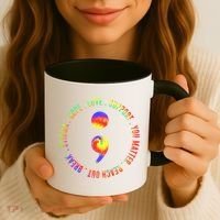 You Matter Semicolon Suicide Prevention Awareness Coffee Mug thumb 3