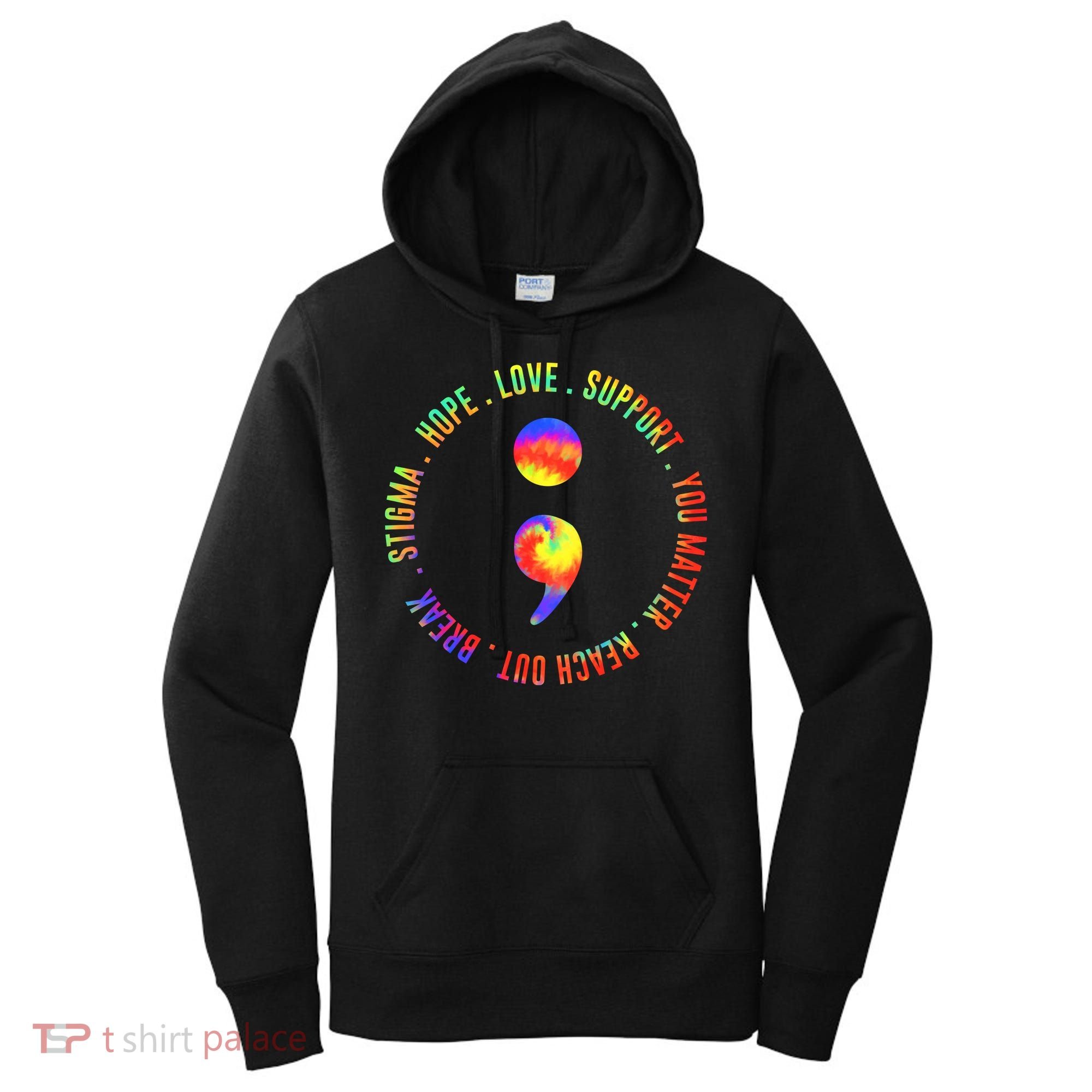 You Matter Semicolon Suicide Prevention Awareness Women's Hoodie