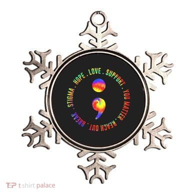 You Matter Semicolon Suicide Prevention Awareness Ornament