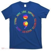 You Matter Semicolon Suicide Prevention Awareness T-Shirt thumb 0