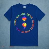 You Matter Semicolon Suicide Prevention Awareness T-Shirt thumb 5