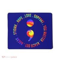 You Matter Semicolon Suicide Prevention Awareness Mousepad thumb 0
