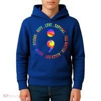 You Matter Semicolon Suicide Prevention Awareness Kids Hoodie thumb 4