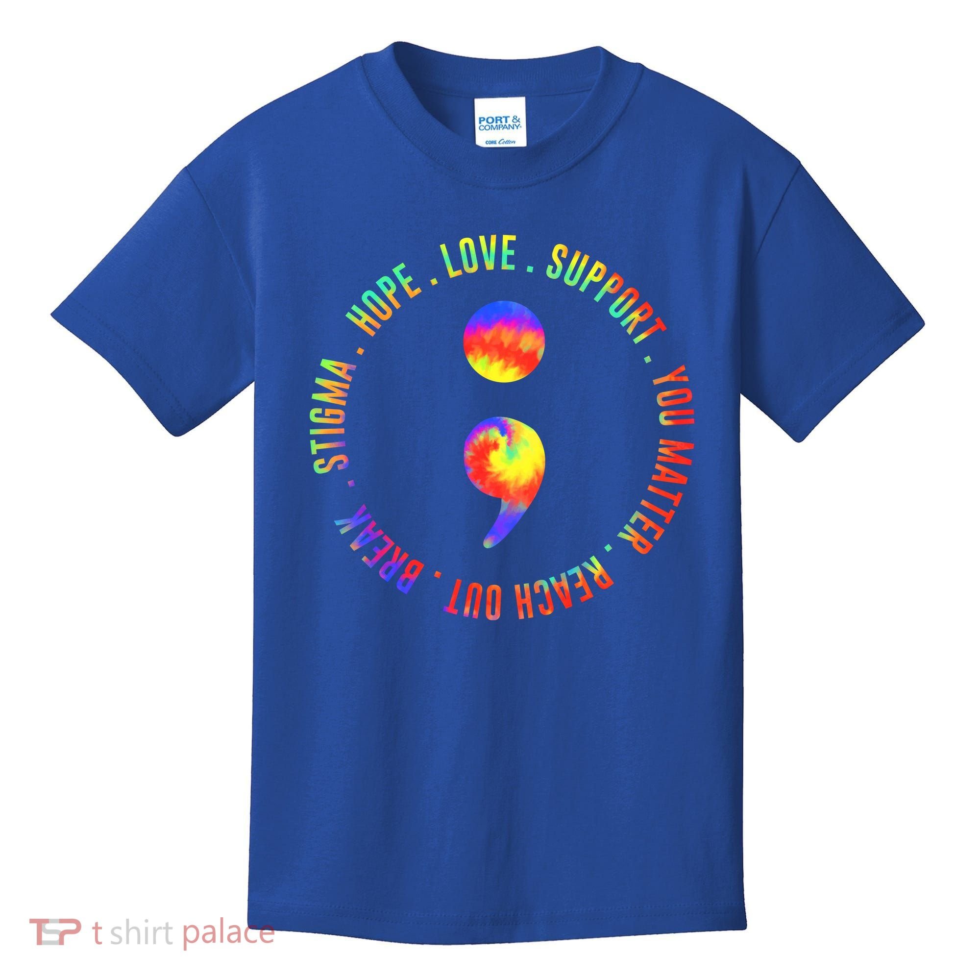 You Matter Semicolon Suicide Prevention Awareness Kids T-Shirt