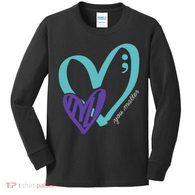 You Matter Suicide Prevention Awareness Kids Long Sleeve Shirt